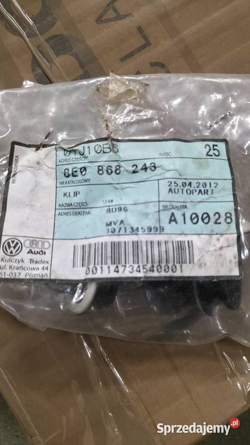 Klipsy mocowania tapicerki audi a4 B6 b7 podkarpackie Przeworsk