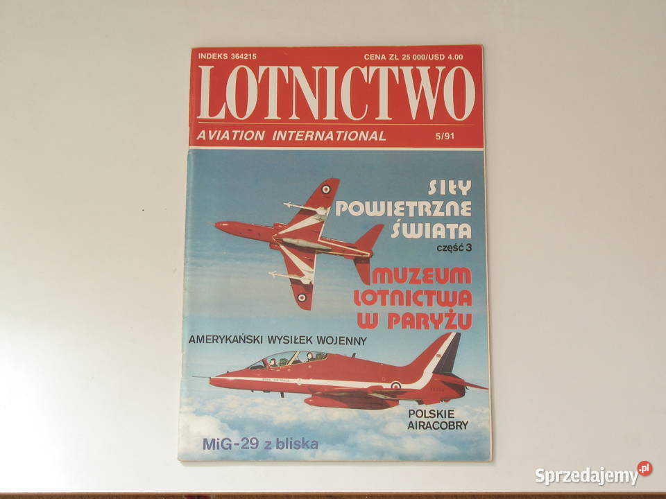 Lotnictwo Aviation International numery 15 1991 Kraków