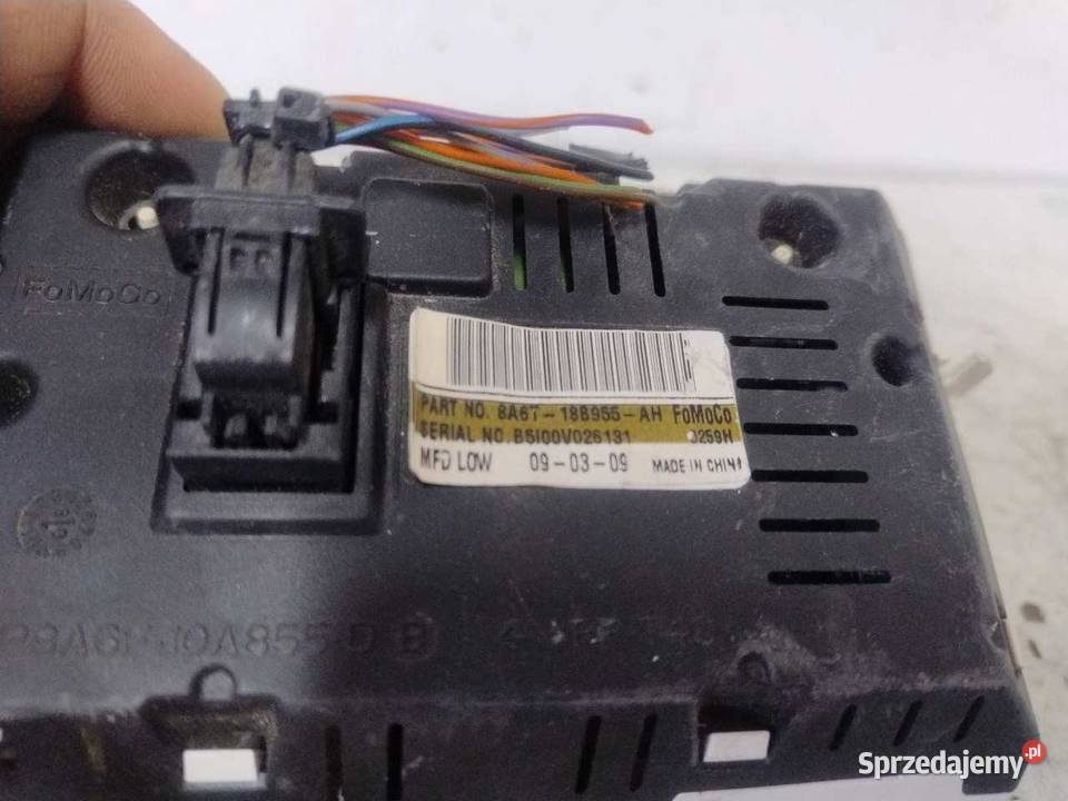 WYŚWIETLACZ FORD FIESTA MK7 8A6718B955AH