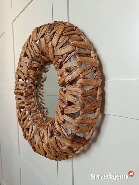 LUSTRO okrągłe 46 Pepco Rama pleciona z trawy Brzostek