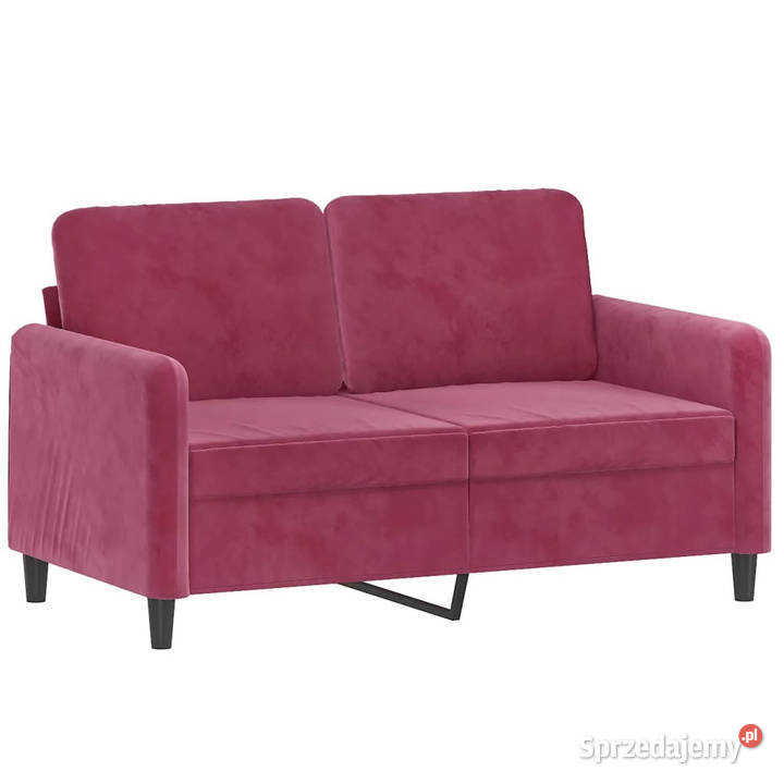 2osobowa sofa z poduszkami winna czerwień 120 Warszawa