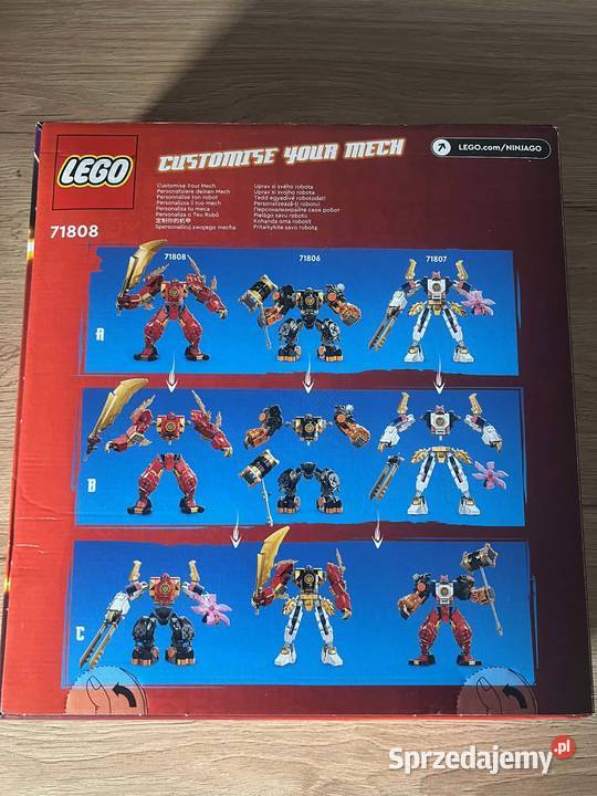 LEGO 71808 Ninjago Mech żywiołu ognia Kaia nowy