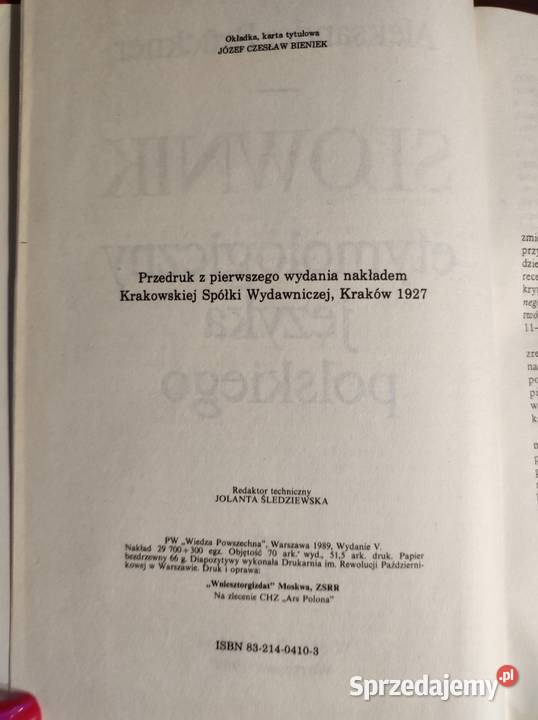 Słownik etymologiczny języka polskiego Kielce