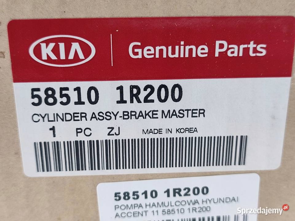 POMPA HAMULCOWA KIA RIO III 11 14 CVVT 20112017 sprzedam