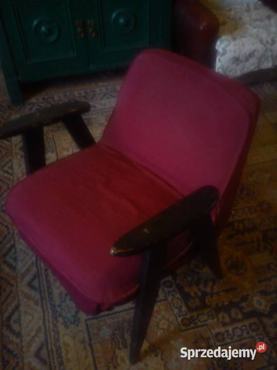 Fotele kolekcjonerskie PRL w stylu vintage model 366