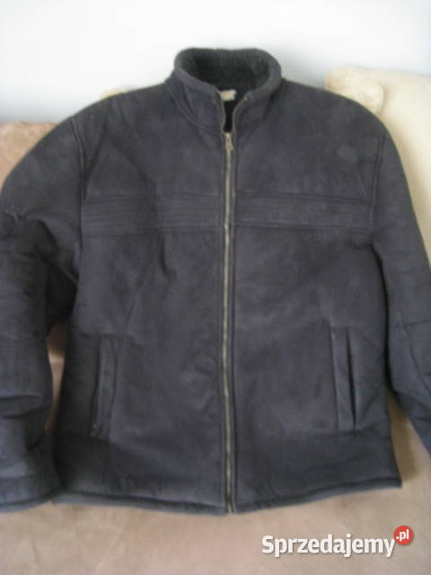 Kożuch męski czarny