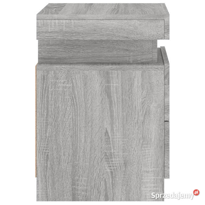 Szafki nocne z LED 2 szary dąb sonoma 35x39x55 Warszawa