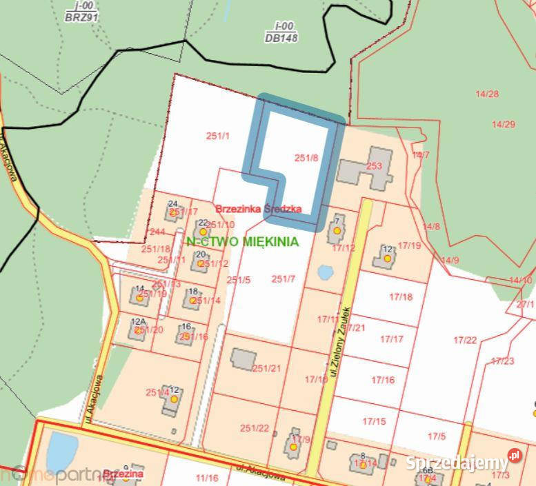 sprzedaży gruntu Brzezinka Średzka 3025m2 sprzedam