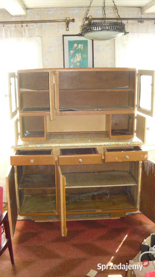Kredens kuchenny stary drewniany Sokółka