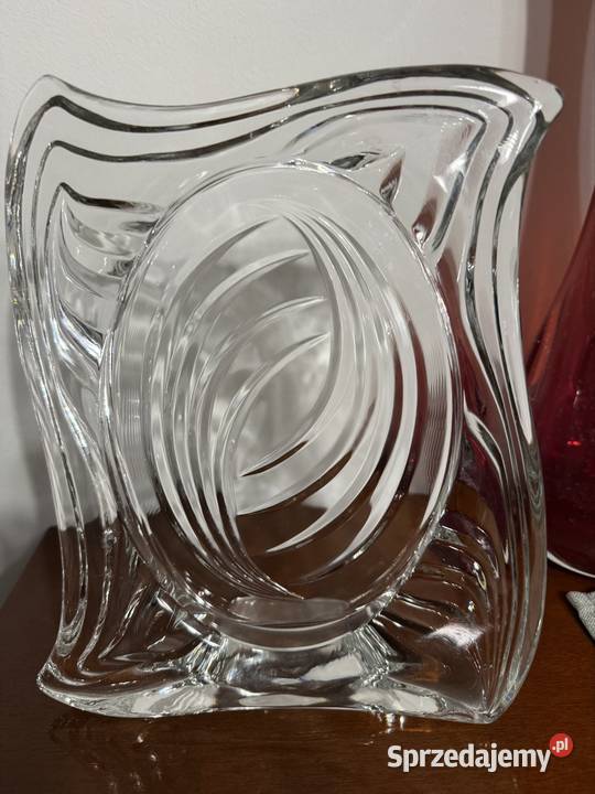 Szkło ozdobne szlifowane ramka antyk pamiątka z Częstochowa sprzedam