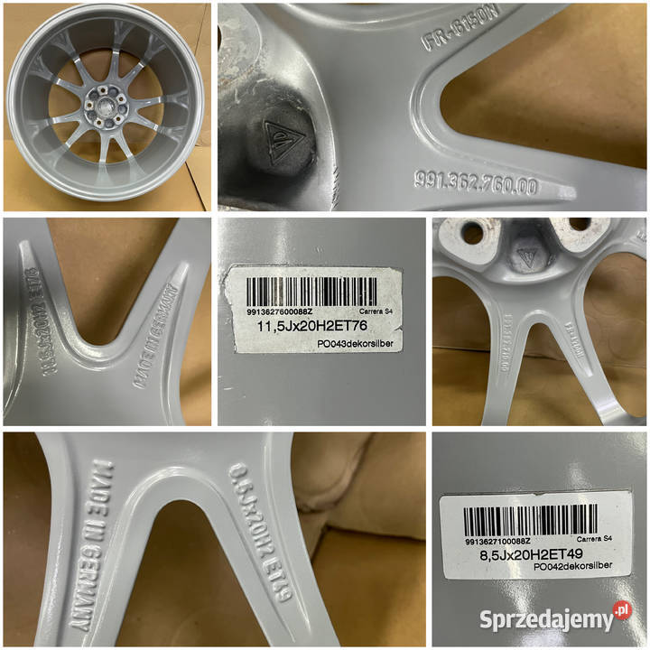 Felgi Porsche 20 991 II C2 Carrera T 99136276000