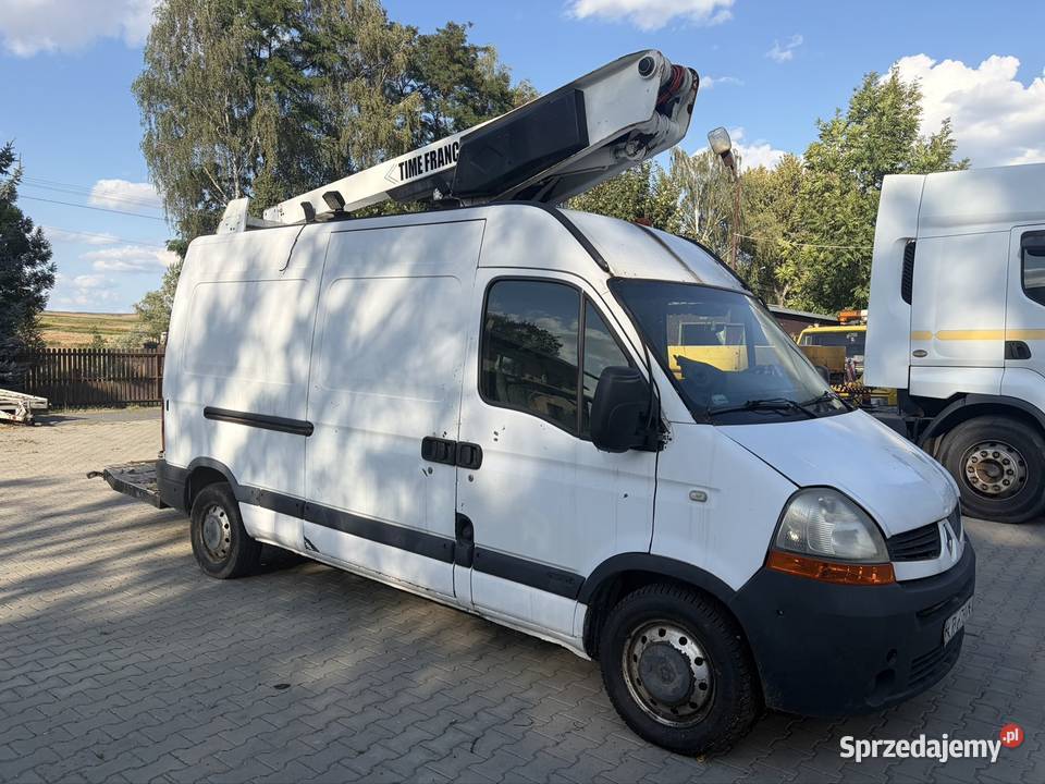 Renault master podnośnik koszowy zwyżka pali małopolskie Kraków