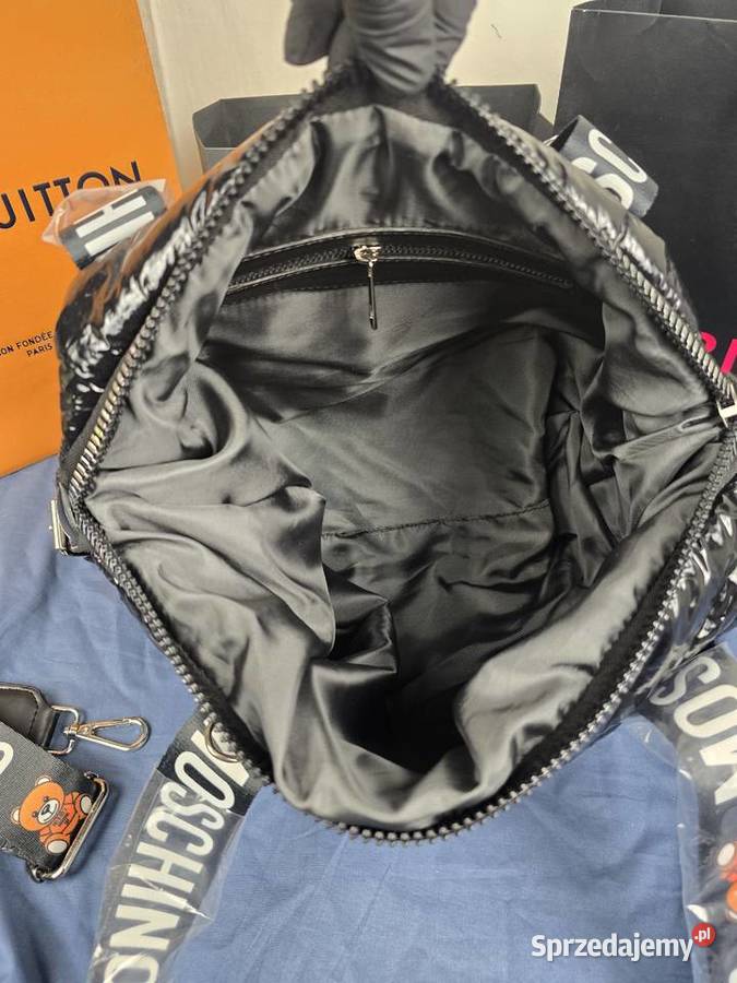 Duza Torba metalowy napis moschino damska Wadowice