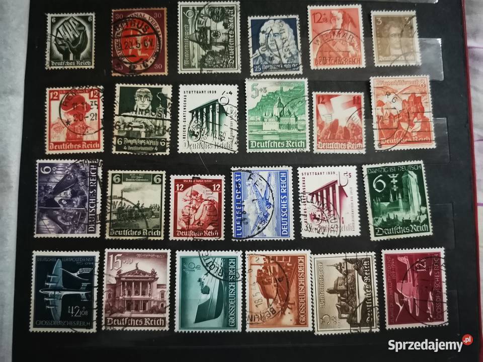 Znaczki niemieckie 2 Filatelistyka lubelskie Puławy