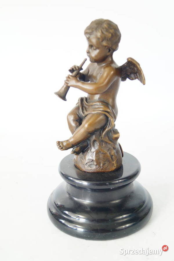 Figura z brązu grający amor putto rzeźba 1