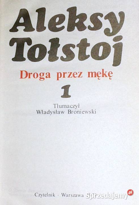 Droga mękę Tom 1 Aleksy Tołstoj Chełm