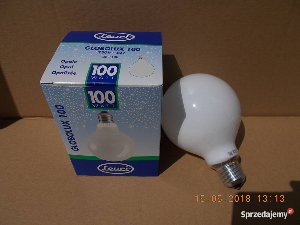 Zwykła żarówka KULA Glob Globe G95 100W Wwa biały
