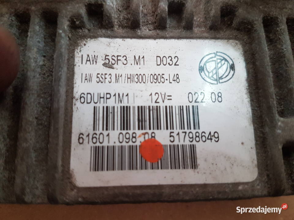 FIAT PUNTO STEROWNIK SILNIKA 51798649 5SF3 Turek