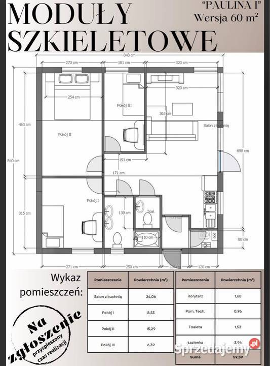Na sprzedaż dom MODUŁ SZKIELETOWY Gdańsk