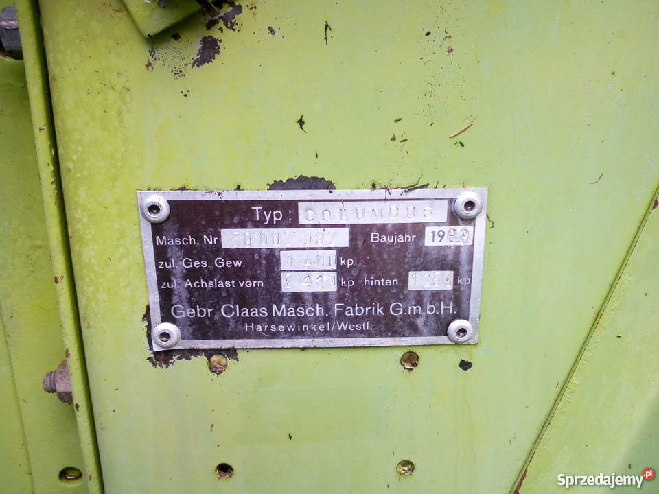 Kombajn Class Columbus Karczmiska Pierwsze