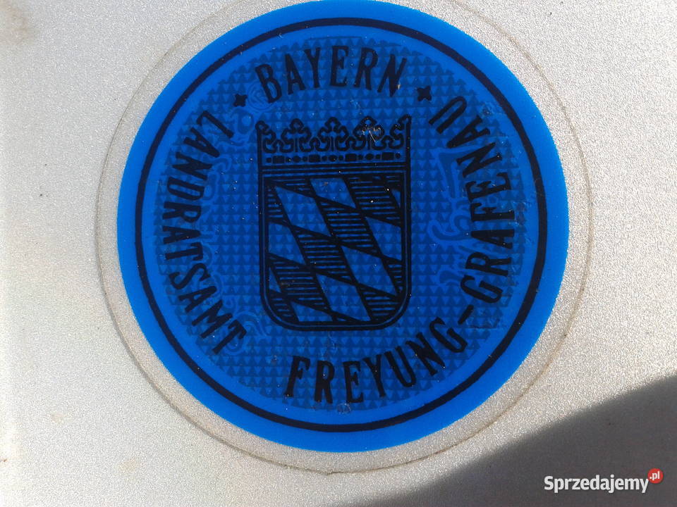 Niemieca stara tablica rejestracyjna tranzytowa Bielsko-Biała