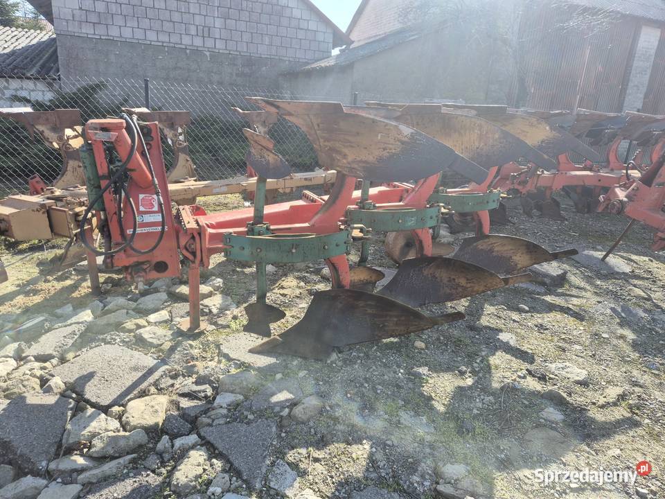 Pług Kverneland 3 resor obrotowy nieuszkodzony Okrzeja