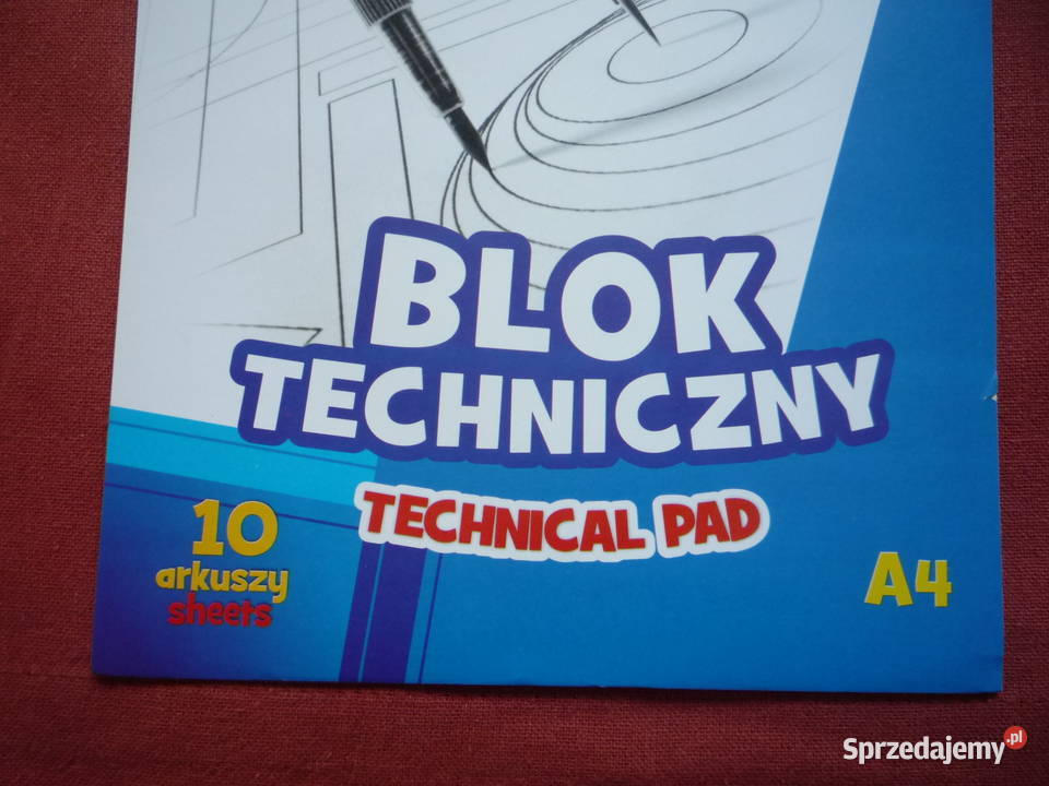 Blok Techniczny biały Format A4 Szczecin sprzedam