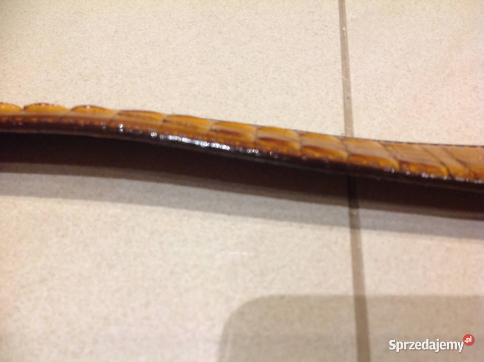 Pasek Męski Skóra Krokodyla Lacoste ML Skóra Dla mężczyzn Nowa Sól