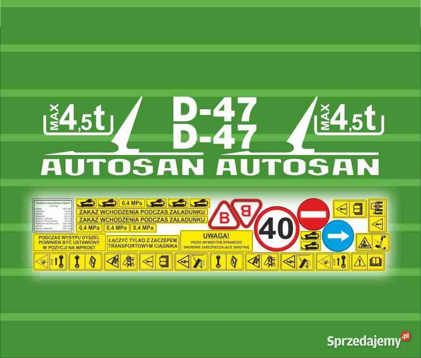 Naklejki Autosan D47 45 t odporne Pleszew
