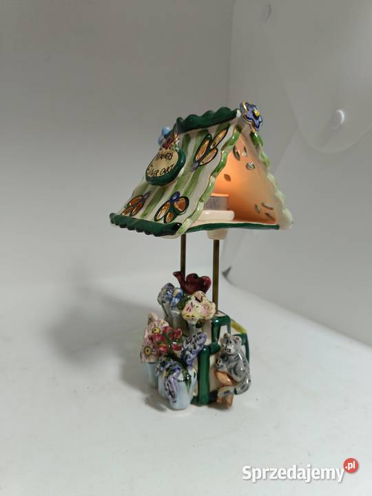 Porcelanowy świecznik