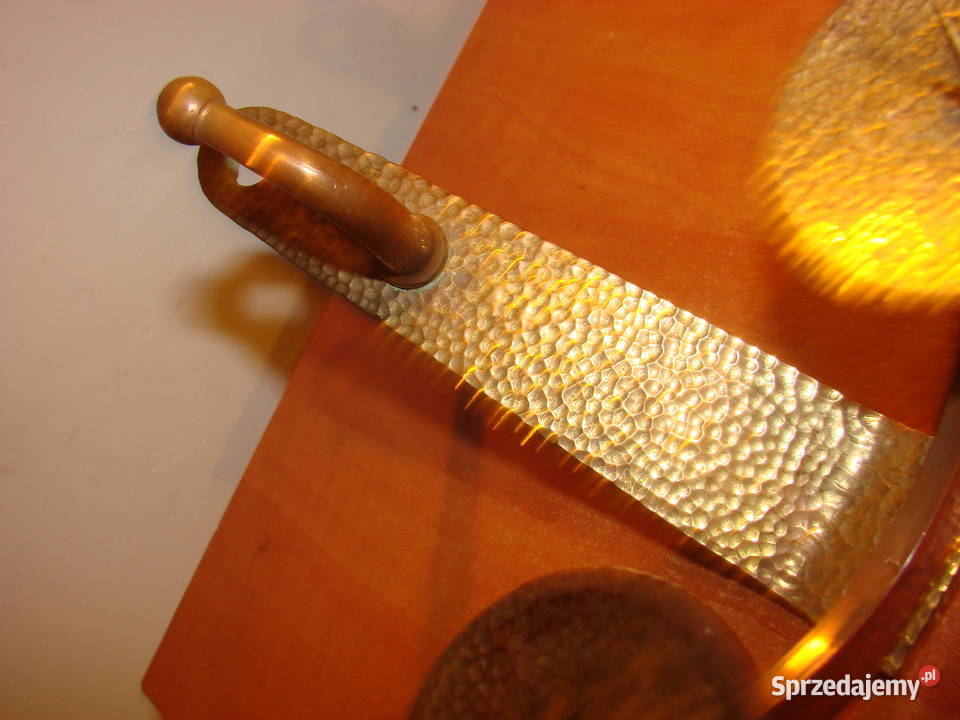 mosiężny świecznik Pruszcz Gdański