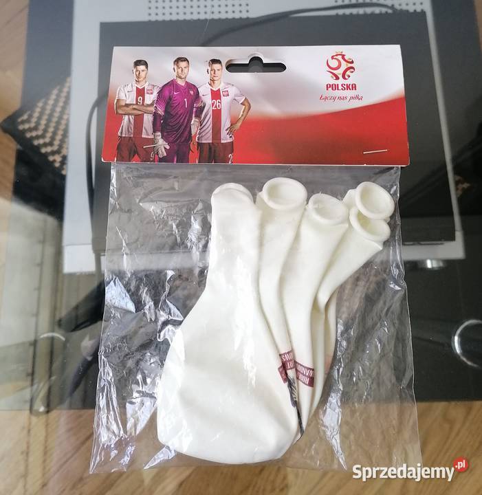 NOWE BALONY BIAŁE Z NADRUKIEM LICENCYJNYM PZPN Piłka nożna Łódź