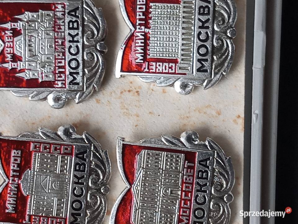 Przypinki MOSKWA z okresu CCCP Antyki, Sztuka, Kolekcje Szczecinek
