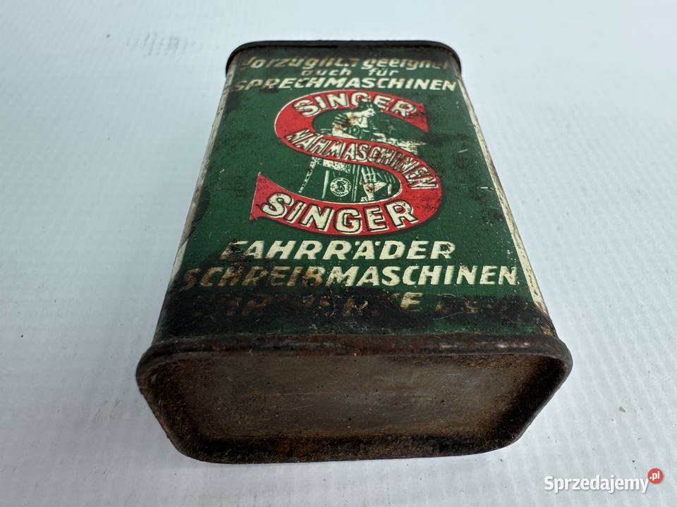 STARY PRZEDWOJENNY POJEMNIK NA OLEJ SINGER