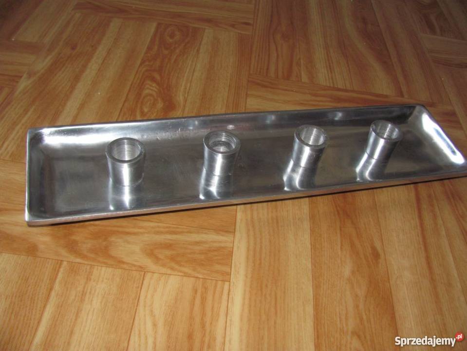 świecznik aluminiowy na 4 świece 396 x 105 Zamość sprzedam