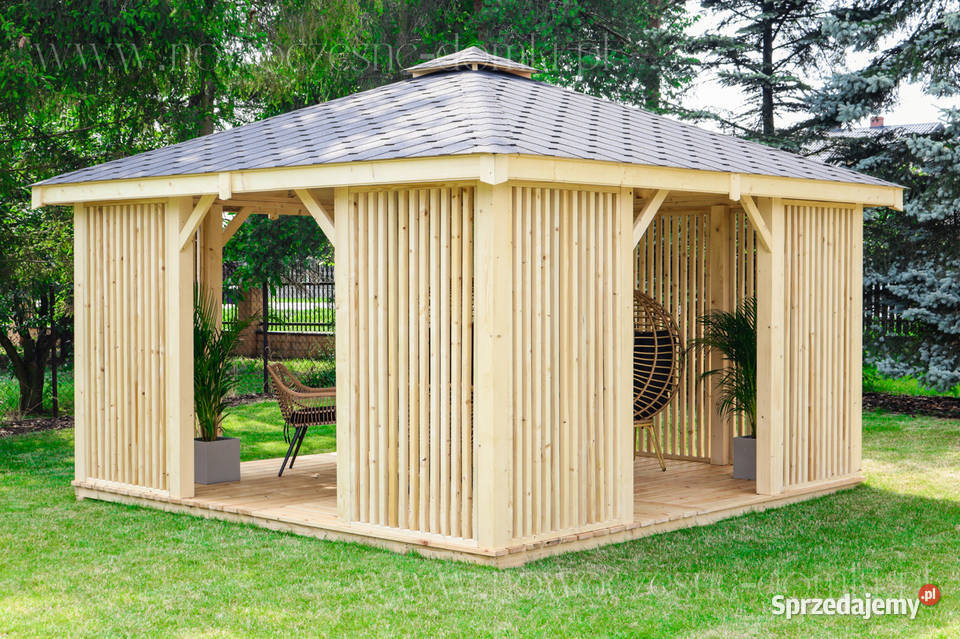 Domek drewniany Altana ogrodowa Napoli 1 4x4m - Producent