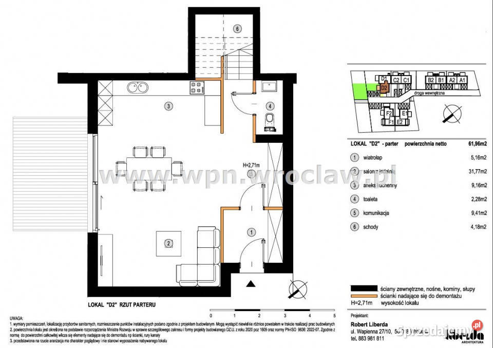 Dom szeregowy Wrocław 1752m2 Rok budowy 2026 Sprzedaż