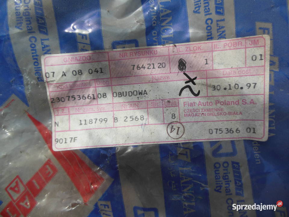 Obudowa nagrzewnicy Fiat Cinquecento lewa śląskie sprzedam