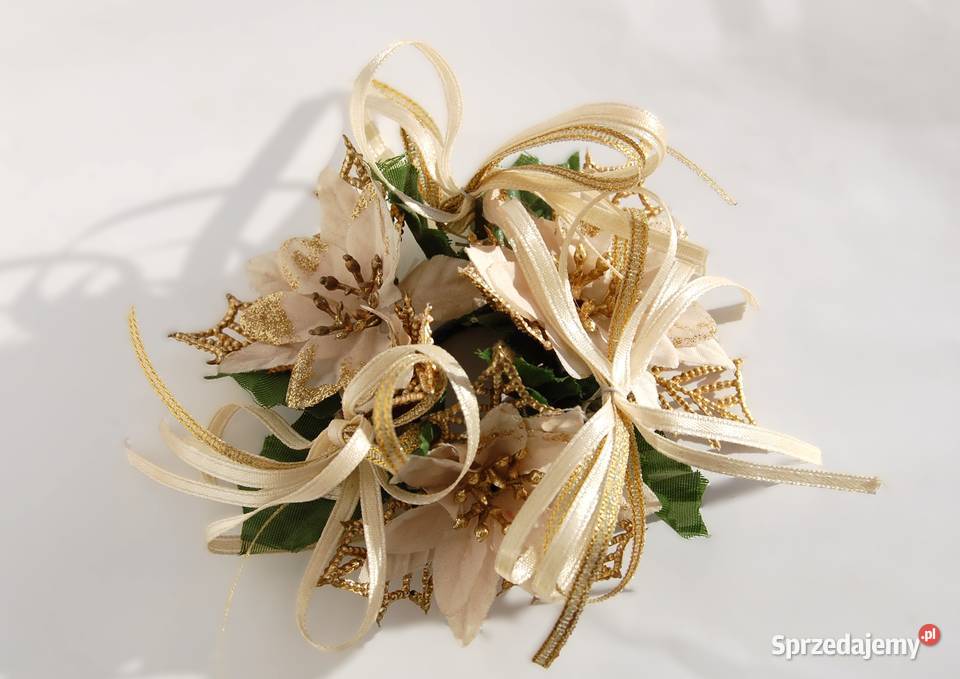 Stroik do świecznika świecy złota gwiazda Lublin