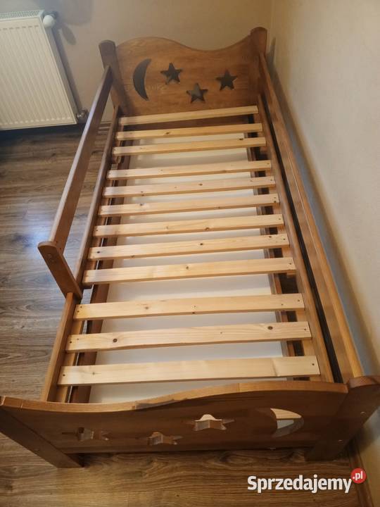 łóżko lite drewno ze stelażem i materacem kanapa Piekoszów