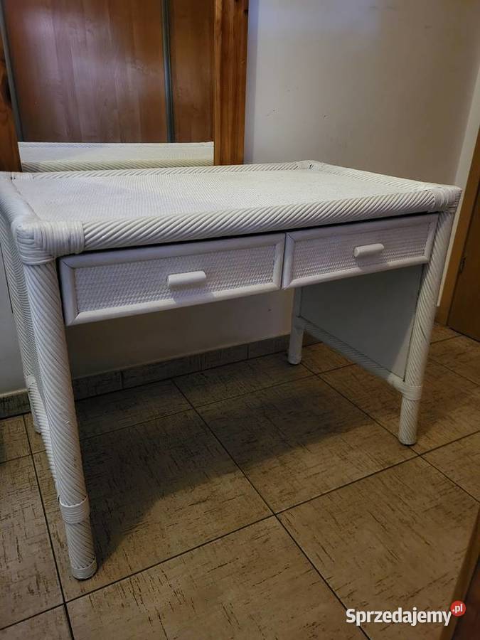 Biurko komoda ratanowa