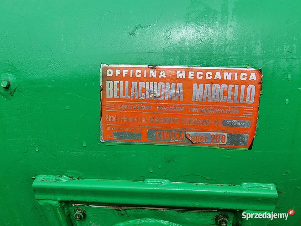 Kombajn do orzechów Cimina Super 200 lubelskie Izdebno