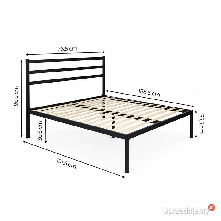 Łóżko metalowe 135x190 opolskie