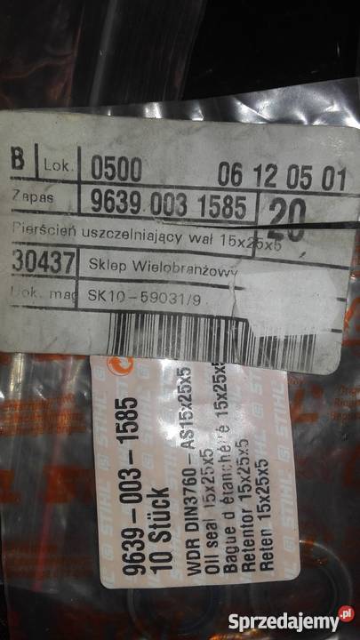 uszczelniacze wału stihl Rolnictwo