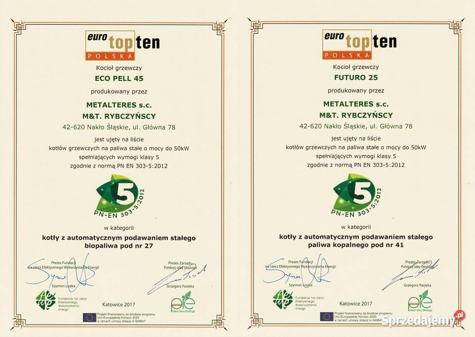 Kocioł piec na pelet ECO PELL prod Metalteres