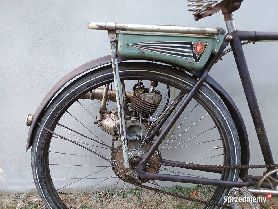 Rower z silnikiem Victoria FM38 zabytkowy Kurzętnik