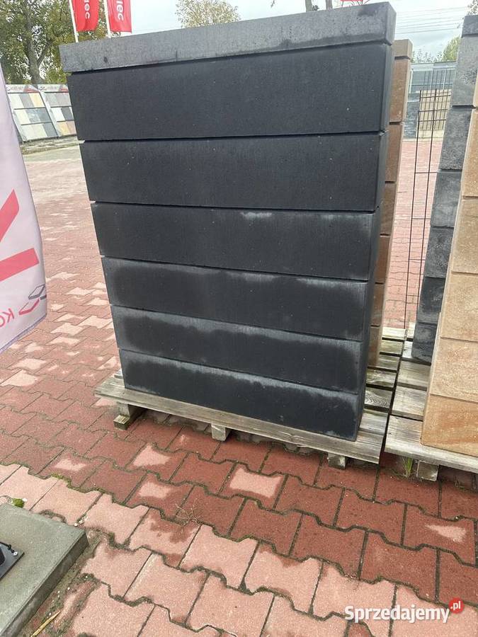 Bloczek ogrodzeniowy 20x20x100 GRAFIT duży łódzkie Sieradz sprzedam