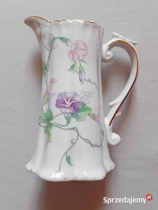 Secesyjny mlecznik porcelana śląska przełom XIX Porcelana i szkło Koźminek