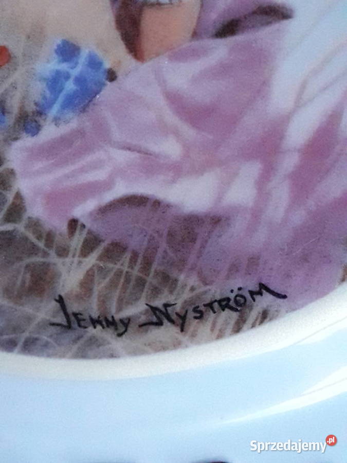 Komplet talerzy dekoracyjnych Jenny Nystrm Janów Lubelski
