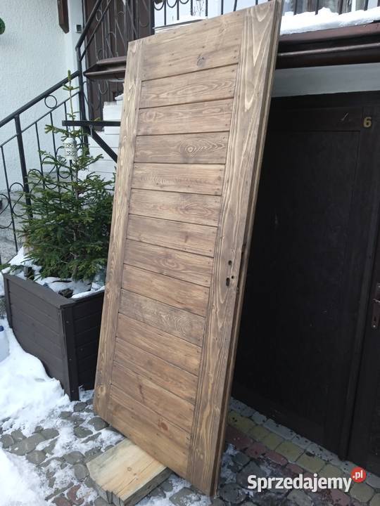 Drewniane drzwi ocieplane Bielsk Podlaski